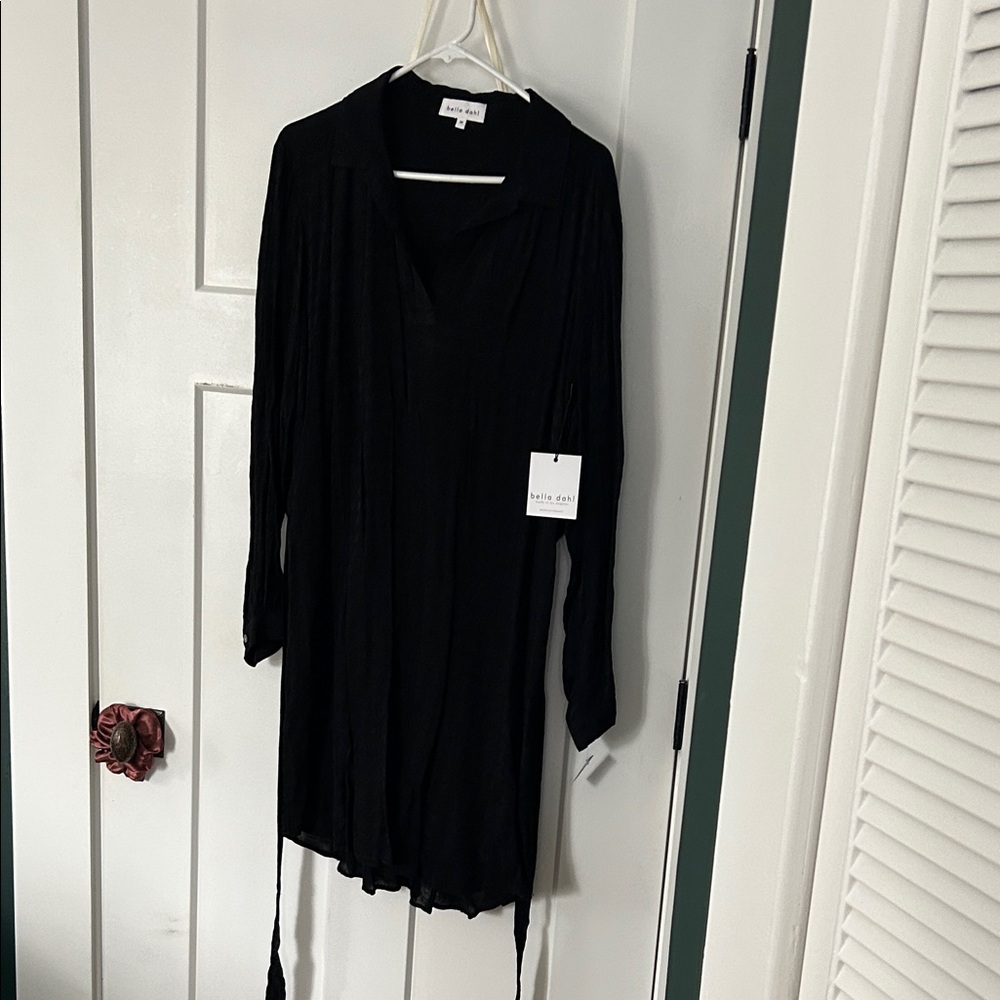 Bella Dahl Black Women's shirt Dress Medium